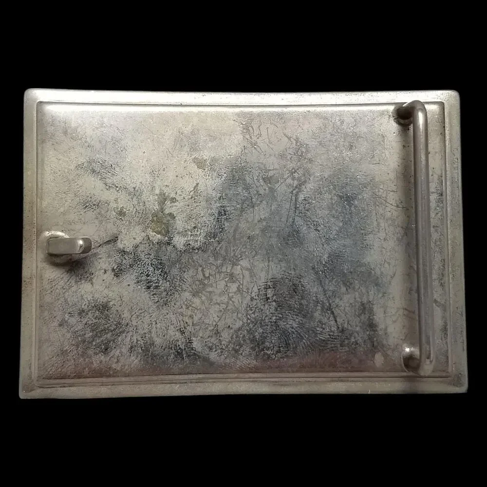 Vintage Belt Buckle France French Flag Tricolor Blue White‎ And Red